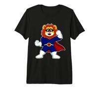 Lion Super-héros Cape T-Shirt Haut de Gamme