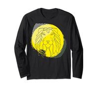 Lion tête Constellation crinière Jaune Roi Jungle Afrique Manche Longue