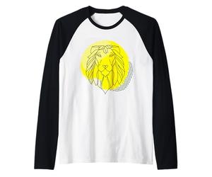 Lion tête Constellation crinière Jaune Roi Jungle Afrique Manche Raglan