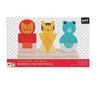 Lion Tiger and Bear Wooden Stacking Puzzle by Petit Collage Petit Collage (Auteur)