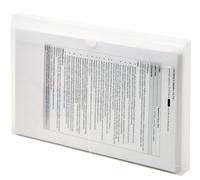 Lion Vel-close-r clair Poly enveloppes avec soufflet, 6 EA/Lot, Lot de 1 Chargement latéral Legal claire