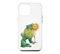 Lion Vert alchimique dévorant Soleil ésotérique Occulte hermétique Coque pour iPhone 12 Pro Max
