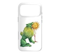 Lion Vert alchimique dévorant Soleil ésotérique Occulte hermétique Coque pour iPhone 17 Pro Max
