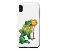 Lion Vert alchimique dévorant Soleil ésotérique Occulte hermétique Coque pour iPhone XS Max