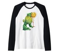 Lion Vert alchimique dévorant Soleil ésotérique Occulte hermétique Manche Raglan