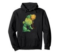 Lion Vert alchimique dévorant Soleil ésotérique Occulte hermétique Sweat à Capuche