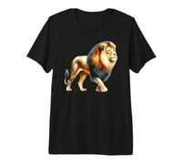 Lion x Lion d'Afrique x Roi Lion T-Shirt Haut de Gamme