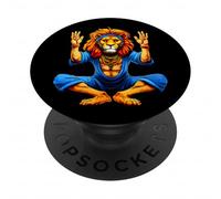 Lion Yoga PopSockets PopGrip Adhésif
