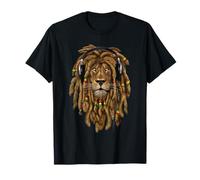 Lion Zion Dreadlock Rastafari Reggae T-Shirt