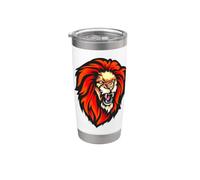 Lion Zodiaque Horoscope Astrologie Symbole Lion de Juda Jésus Gobelet isotherme en acier inoxydable double paroi