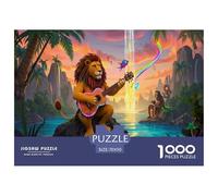 Lion1000 Pieces Jigsaw Puzzles for Adults Educhational Games ukuléléFun and Challenging Home Decors Great Cadeau Idea70x50cm/1000pcs