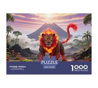 Lion1000 Pièces Puzzle Coloréfaune Sauvage pour Adultes Moderne Jeu Difficile EtStimulant Créativité Et CommeCadeau70x50cm/1000pcs