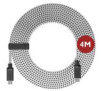 Lioncast pour PS5 4m câble de charge rapide pour Sony PlayStation 5 | Câble de la manette Ps5 pour manette Dualsense | Câble de chargeur type c PS 5 avec gaine en nylon (protection anti-torsion)