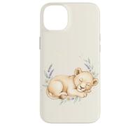 Lionceau endormi - Aquarelle Florale Mignonne - Animal de Safari Coque pour iPhone 14 Plus