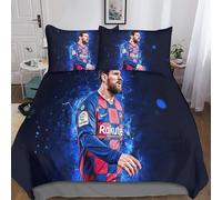 Lionel Messi Housse De Couette Parure De Lit De Lionel Messi Ensemble De Literie Imprim¿¿ D Taie D'oreiller Linge De Lit Housses De Couettes Microfibre