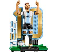 LEGO Editions Lionel Messi - Légende du Foot - Jeu Football - Figurine 3D à Exposer - Décoration DIY de Chambre d'enfant - Cadeau dès 12 Ans pour Garçon, Fille ou Adulte Fan de Sport 43015