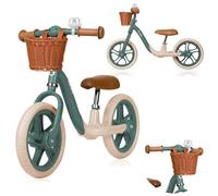 LIONELO ALEX PLUS Bicicleta sin Pedales para Niños hasta 30 kg, a partir de 3 años, Ruedas de Espuma EVA 30,5 cm, Reposapiés Cesta y Ajuste del Asiento y Manillar, Manija Antideslizante, Ligera 3,4 kg