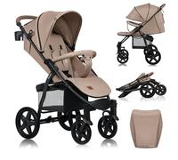 Lionelo poussette bébé Annet Plus – jusqu'à 22 kg, auvent fenêtre, roues EVA, dossier couchable