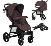 Lionelo ANNET PLUS Poussette, Bebe à 22 kg, Auvent XXL, pliage rapide | Chancelière Moustiquaire Porte-Gobelet, Réglage du Dossier Jusqu’à la Position Couchée, Harnais à 5 points, Roues EVA