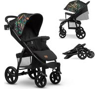 Poussette canne universelle LIONELO Annet Plus - Jusqu'à 22 kg - Sécurité 5 points d'attache noir TU