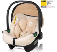 Lionelo ASTRID I-SIZE Coque bébé dès la naissance, jusqu'à 87 cm, de 1 kg à 16 kg, Porteur très stable, Réglage en hauteur - Beige Sand