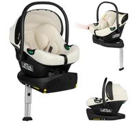 Siège auto avec base ISOFIX - LIONELO Astrid i-Size PLUS 180° - ADAC - Cosi bébé 40-87 cm - Beige