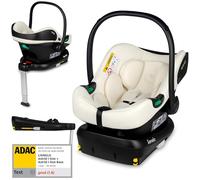 LIONELO ASTRID i-Size SET Siège auto Enfant avec Base 40-87 cm Cosy pour Bébé Montage ISOFIX, Ceinture de Sécurité à 3 points Protection Latérale, Insert Dri-Seat, i-Size R129 (BEIGE CRÈME)