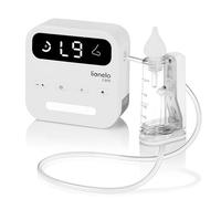 LIONELO BabyAir Flow Aspirateur Nasal Électrique Bébé Sans Fil | 9 Niveaux D’Aspiration | Débit 7,5 L/Min | 3 Embouts Silicone + 6 Filtres | Lumière Nocturne | Autonomie 2,5 H | Recharge USB-C