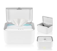 Lionelo Babybliss Chauffe-Lingettes, Grande Capacité, 3 Niveaux de Chauffe | Veilleuse intégrée, panneau tactile, chauffage homogène, adapté aux paquets complets et petites serviettes, idéal en voyage