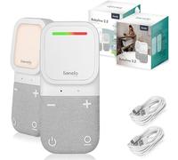 Lionelo Écoute-bébé Babyline 2.2 – veilleuse, portée jusqu'à 400 m, bidirectionnel, batterie 12 h