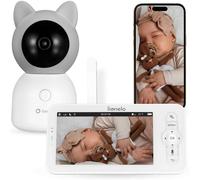 Lionelo Babyline 9.2 AI - Babyphone avec caméra 2K et Moniteur 5 ″, Wi-FI Double Bande, détection IA des vins et Couvre-Chef, Suivi des mouvements, capteur de température et d'humidité, Vision
