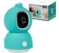 Lionelo Babyline View Caméra de surveillance pivotante à 330° Contrôlée par application Écoute-bébé électronique Bidirectionnelle Communication Détecteur de mouvement Température Mode nuit CryDetector