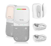 Lionelo Babyphone Babyline 2.2 avec veilleuse, communication bidirectionnelle, portée jusqu'à 400 m, batterie jusqu'à 12 h, mode économique EcoVox, alarmes