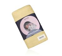 lionelo Bamboo Swaddle Lange pour bébé, Grande Couverture bébé en Coton de Bambou 100% Naturel, Dimensions 120 x 120 cm, agréable au Toucher, Tissu Doux (Jaune)