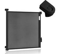Lionelo Barrière de sécurité enfant extensible et réglable pour porte, escalier THEA, couloir, ouverture jusqu'à 140 cm Peut être installée à 3 endroits Noir