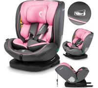 Lionelo Bastiaan i-Size Siège-auto de la naissance à 12 ans, de 0 kg à 36 kg, i-Size, Isofix + Top Tether - Rose