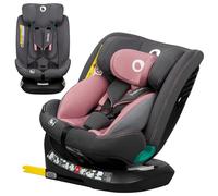 LIONELO Bastiaan i-Size Siège Auto Pivotant à 360° pour les Enfants de 0 à 36 kg et de 40 à 140 cm Installation Face et Dos à la Route, ISOFIX Sangle TopTether (Pink Rose)