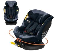 Lionelo Bastiaan Plus i-Size Siège Auto 40-150 cm Pivotant 360° avec ISOFIX | Dos à la route jusqu’à 105 cm (env. 4 ans), alerte électronique Top Tether, réducteur Dri-Seat et têtière réglable en hauteur