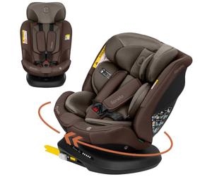 Lionelo Bastiaan Plus i-Size Siège Auto 40-150 cm Pivotant 360° avec ISOFIX | Dos à la route jusqu’à 105 cm (env. 4 ans), alerte électronique Top Tether, réducteur Dri-Seat et têtière réglable en hauteur
