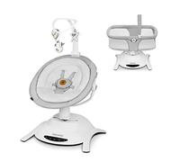 LIONELO Bella Set 2 en 1 Transat électrique avec nacelle 360o pour bébés jusqu'à 9 kg, dossier inclinable, 5 vitesses de balancement Ceinture de sécurité antidérapante