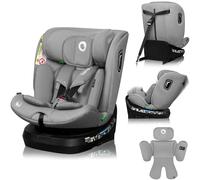 LIONELO Brave i-Size - Siège-auto bébé évolutif - Base pivotante 360° - 40-150 cm - De 0 à 36 kg - ISOFIX - Groupe 0/1/2/3 - Gris