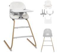 LIONELO DALIA 2 w 1 Chaise haute bébé 6-36 mois 15 kg, chaise pour enfants plus âgés jusqu'à 60 kg, harnais 5 points, 2 repose-pieds, plateau, grandit avec l'enfant