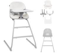 LIONELO DALIA 2 w 1 Chaise haute bébé 6-36 mois 15 kg, chaise pour enfants plus âgés jusqu'à 60 kg, harnais 5 points, 2 repose-pieds, plateau, grandit avec l'enfant