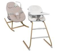 LIONELO DALIA SET Chaise haute 4 en 1 pour bébé 6-36 mois 15 kg, Chaise haute pour enfants jusqu'à 60 kg Chaise haute pour bébé jusqu'à 9 kg, Plateau