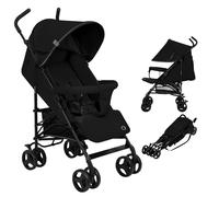 LIONELO Elia poussette canne à 15 kg, réglage du dossier jusqu’à la position couchée, grand panier, système de pliage rapide, moustiquaire