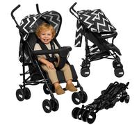 Lionelo Elia Poussette petite pliable Poussette jusqu'à 15 kg Réglage du dossier et du repose-pieds Frein de roue arrière Moustiquaire - Oslo