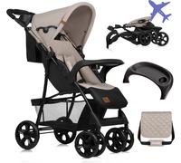 Lionelo Emma Buggy petite poussette pliable avec position allongée Beige Latte