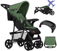 Lionelo Emma Buggy petite poussette pliable avec position allongée Green Emerald