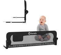 Lionelo EVA Barrière Lit 150 cm x 42, Cadre en MétalDurable, Haute Pliable | Stable et Pliage à 180 Degrés Barriere de Lit Anti-Chute, Attachée avec des Ceintures de Sécurité,