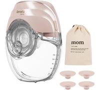 Lionelo Fidi Free Slim Tire-lait électrique portable sans fil, silencieux jusqu'à 40 dB, 3 phases avec 8 niveaux, vide jusqu'à 60 kPa, récipient en Tritan de 150 ml, 4 embouts en silicone 17-24 mm